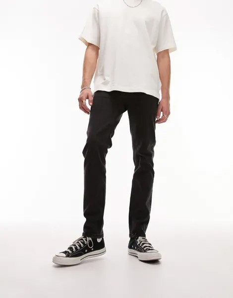 Черные джинсы скинни Topman