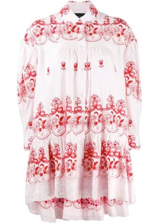 Simone Rocha блузка с вышивкой