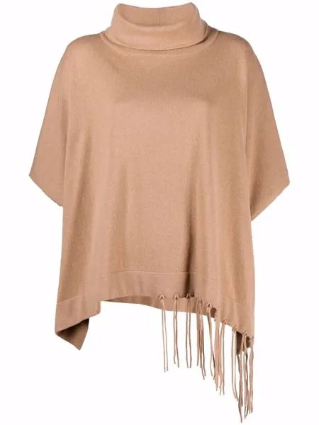 Fabiana Filippi fringed knitted poncho