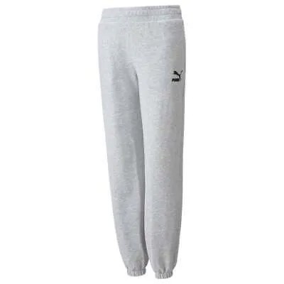 Брюки Puma Grl Relaxed Joggers Youth Boys Серые повседневные спортивные штаны 589290-04