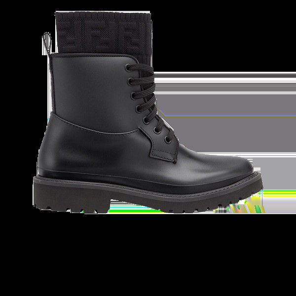 Ботинки Fendi Wmns Rockoko PVC Biker Boot, черный