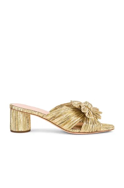 Мюли Loeffler Randall Emilia Pleated Knot, золотой