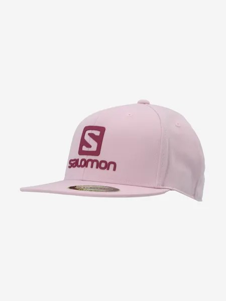 Бейсболка женская Salomon Logo Flexfit, Розовый