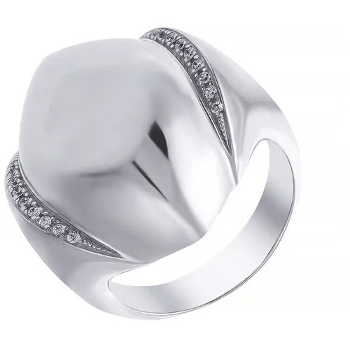 Кольцо ELEMENT47 серебро, 925 проба, фианит, размер 17
