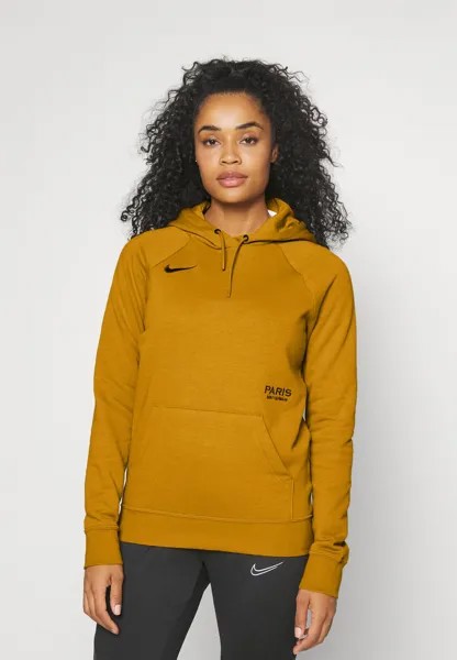 Худи Nike Paris Germain Essential Hoodie, золотистая замша / командно-красный