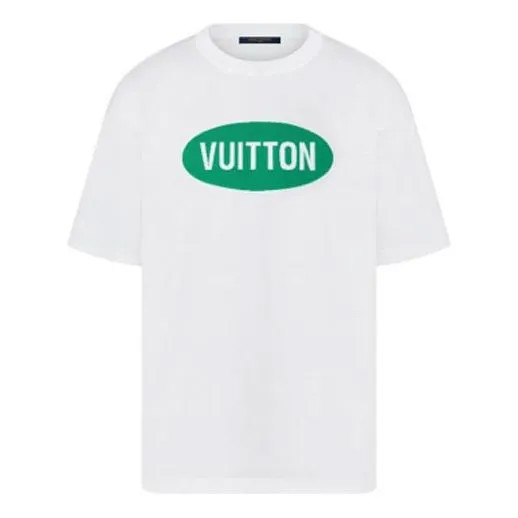 Футболка Men's LOUIS VUITTON SS22 Alphabet Pattern Printing Short Sleeve White T-Shirt, белый
