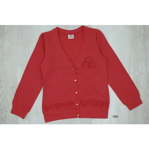 Кардиган Miss Feriha, размер 128, коралловый