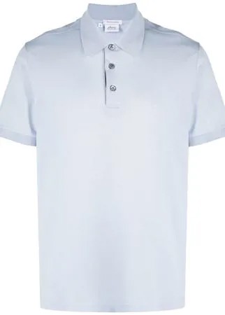 Brioni рубашка поло с вышитым логотипом