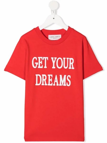 Alberta Ferretti Kids футболка Get Your Dreams