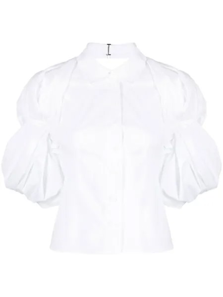 Jacquemus рубашка Maraca с объемными рукавами, белый