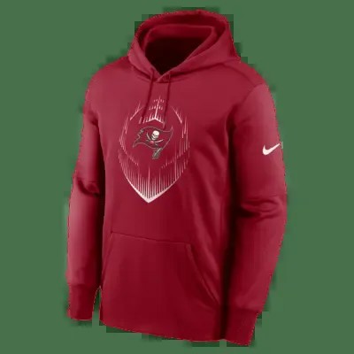 Худи Nike Tampa Bay Buccaneers Icon Men’s Therma NFL Pullover Hoodie, красный