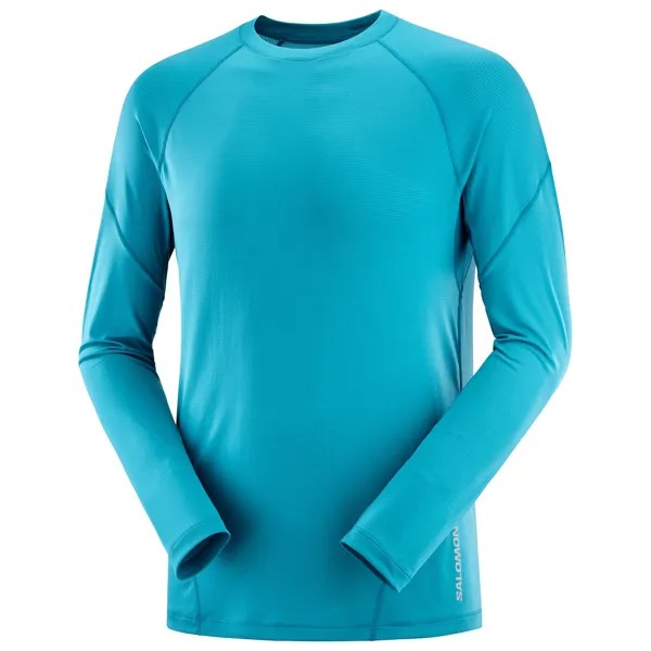 Беговая рубашка Salomon Cross Run L/S Tee, цвет Tahitian Tide