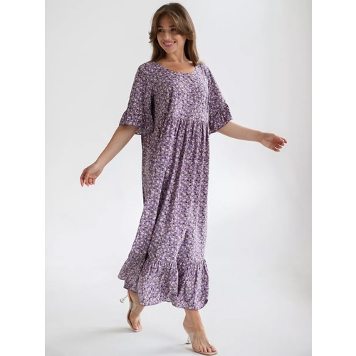 Платье Текстильный Край, размер 54, лиловый, фиолетовый
