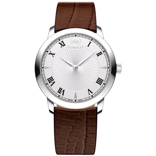 Наручные часы QWILL женские, кварцевые, корпус серебро, белый