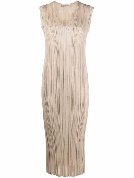Gentry Portofino трикотажное платье миди в рубчик