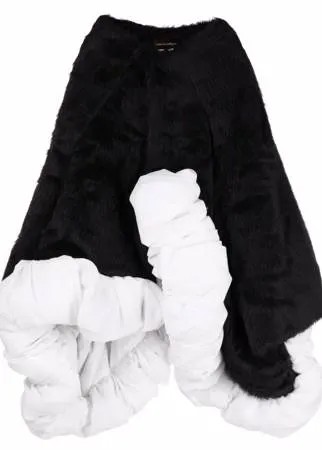 Comme Des Garçons кейп асимметричного кроя