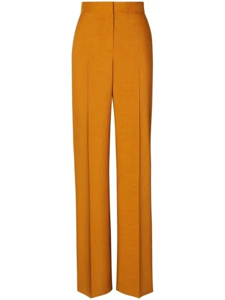 Tory Burch брюки с меланжевым эффектом, оранжевый
