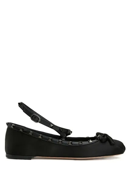 Женские балетки Rockstud Valentino Garavani, черный