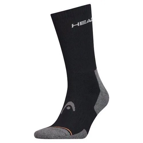 Носки спортивные HEAD Socks Athletes Tennis Crew x1 Black 811954-BK, 39/42