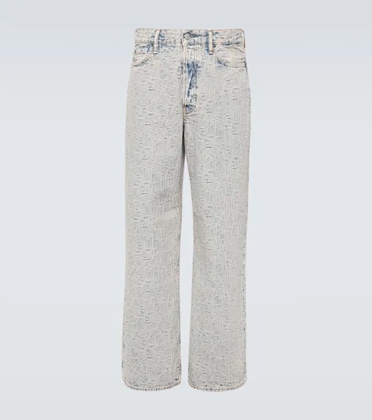 Джинсы широкого кроя 1981M с монограммой Acne Studios, синий