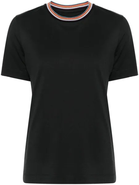 Paul Smith футболка с контрастной отделкой, черный