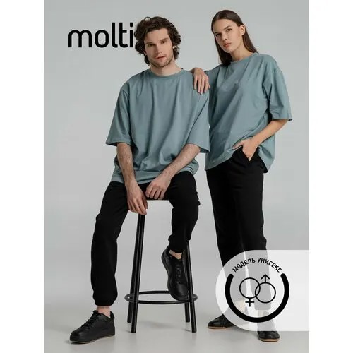Футболка molti, размер XS/S, серо-зеленый