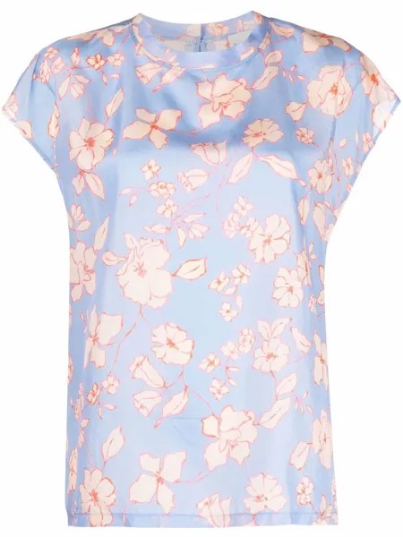 Forte Forte шелковая блузка с цветочным принтом