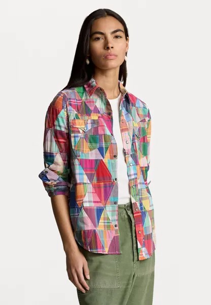 Рубашка ELON LONG SLEEVE BUTTON FRONT SHIRT Ralph Lauren, разноцветный
