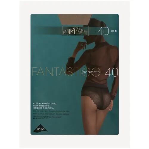 Колготки Omsa Fantastico, 40 den, размер 3, бежевый, коричневый