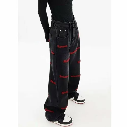 Джинсы , размер 2XL, черный