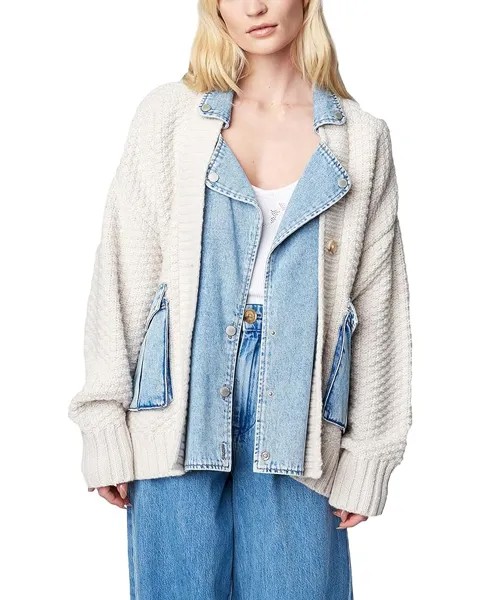 Свитер Blank NYC Denim and Knit Cardigan in Last Call, цвет Last Call