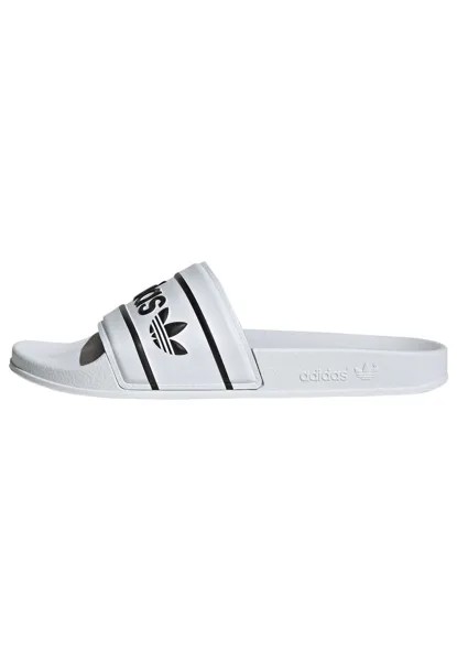 Шлепанцы adidas Originals, цвет ftwr white/ftwr white/core black