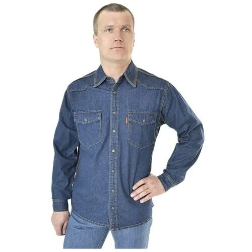 Рубашка мужская Montana 12190 RW XXL XXL Темно-Синий