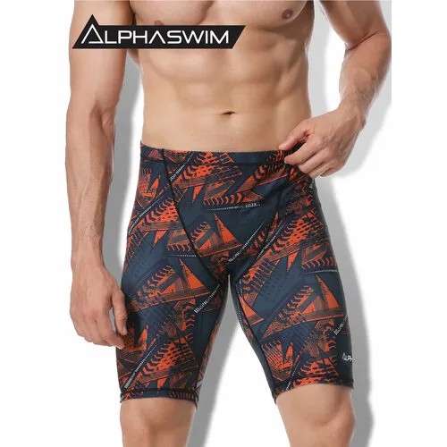Плавки ALPHA SWIM джаммеры, размер XS/44, красный, белый, черный