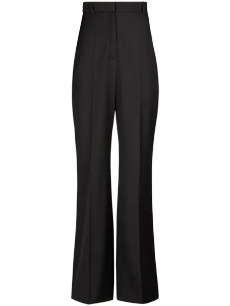 Nina Ricci шерстяные брюки с завышенной талией, черный