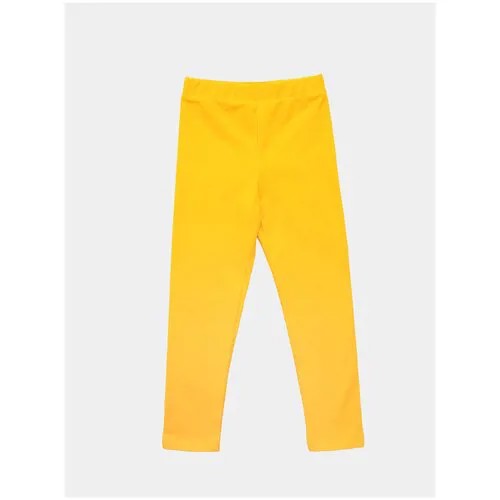 Школьные брюки леггинсы  Impresa, повседневный стиль, пояс на резинке, размер 116, желтый