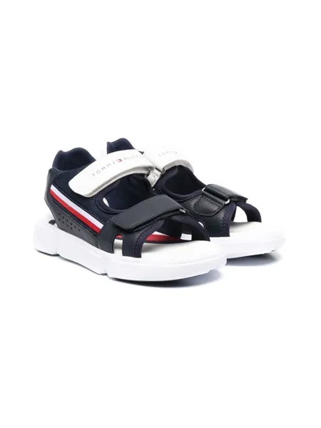 Tommy Hilfiger Junior сандалии на липучках с логотипом