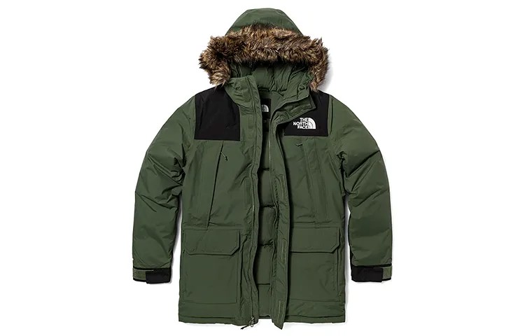 THE NORTH FACE Мужской пуховик, армейский зеленый