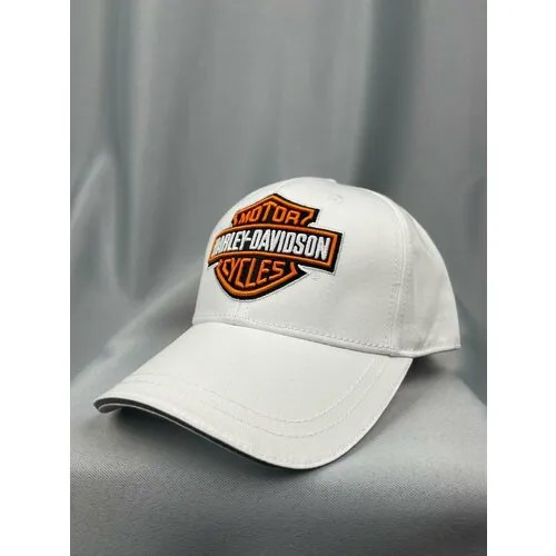 Бейсболка Harley-Davidson Харлей мото кепка, размер one size, белый