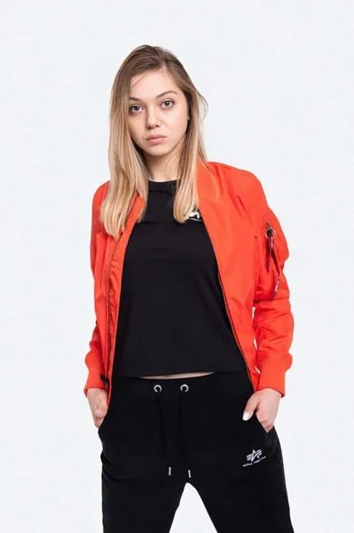 Куртка бомбер Alpha Industries, красный