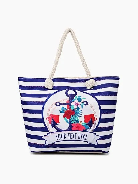 Сумка пляжная сумка женская Rosedena BAG-46-001, темно-синий