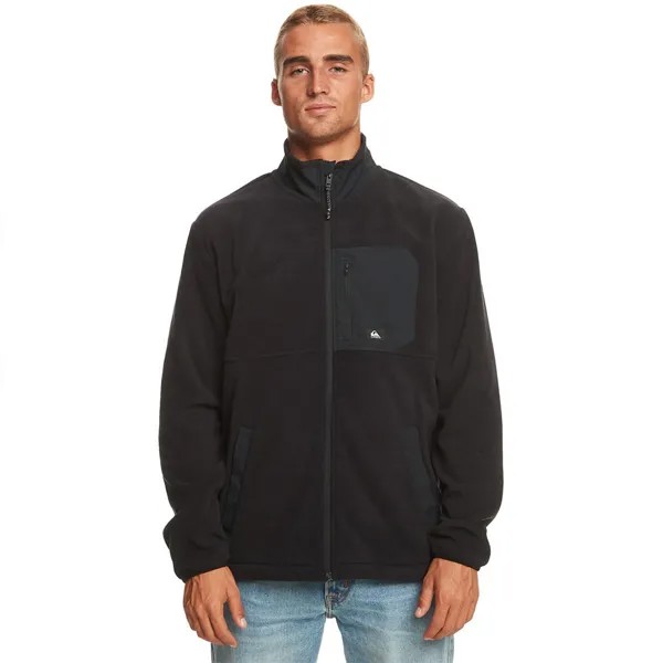 Толстовка Quiksilver Collar Zip Fleece Full Zip, черный