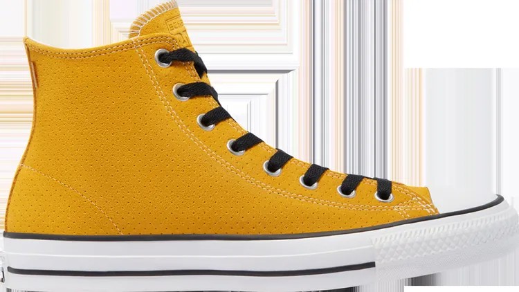 Кроссовки Converse Chuck Taylor All Star High Perforated Suede - Gold Dart, желтый