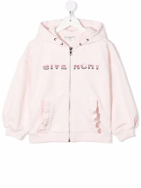 Givenchy Kids худи на молнии с логотипом