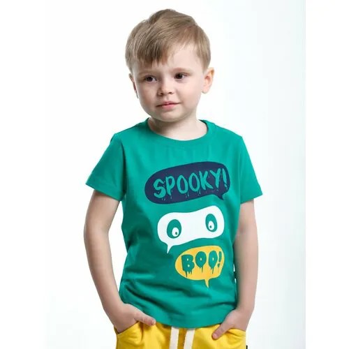 Футболка Mini Maxi, размер 104, бирюзовый