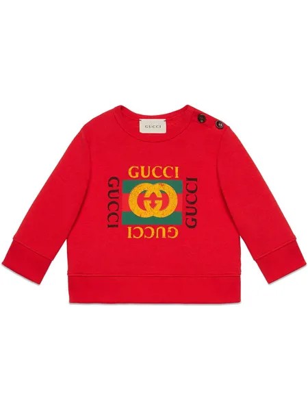 Gucci Kids Baby sweatshirt with Gucci logo