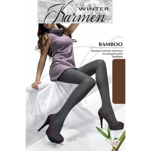 Колготки Karmen Bamboo, 200 den, размер 2, коричневый