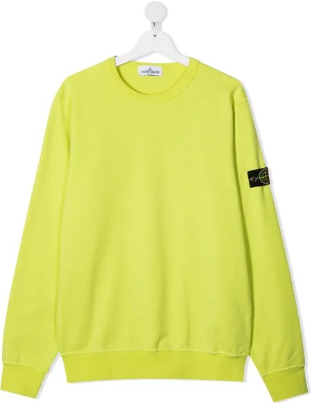 Stone Island Junior толстовка с нашивкой-логотипом