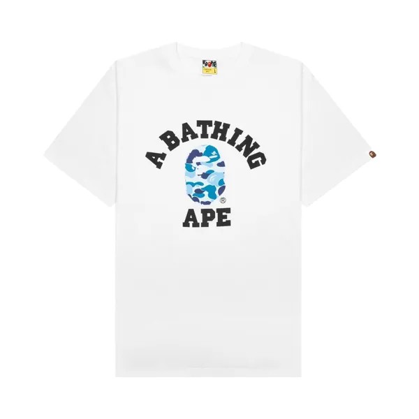 Камуфляжная футболка BAPE ABC Белый/Синий