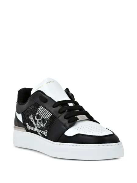 Philipp Plein кеды с кристаллами, черный